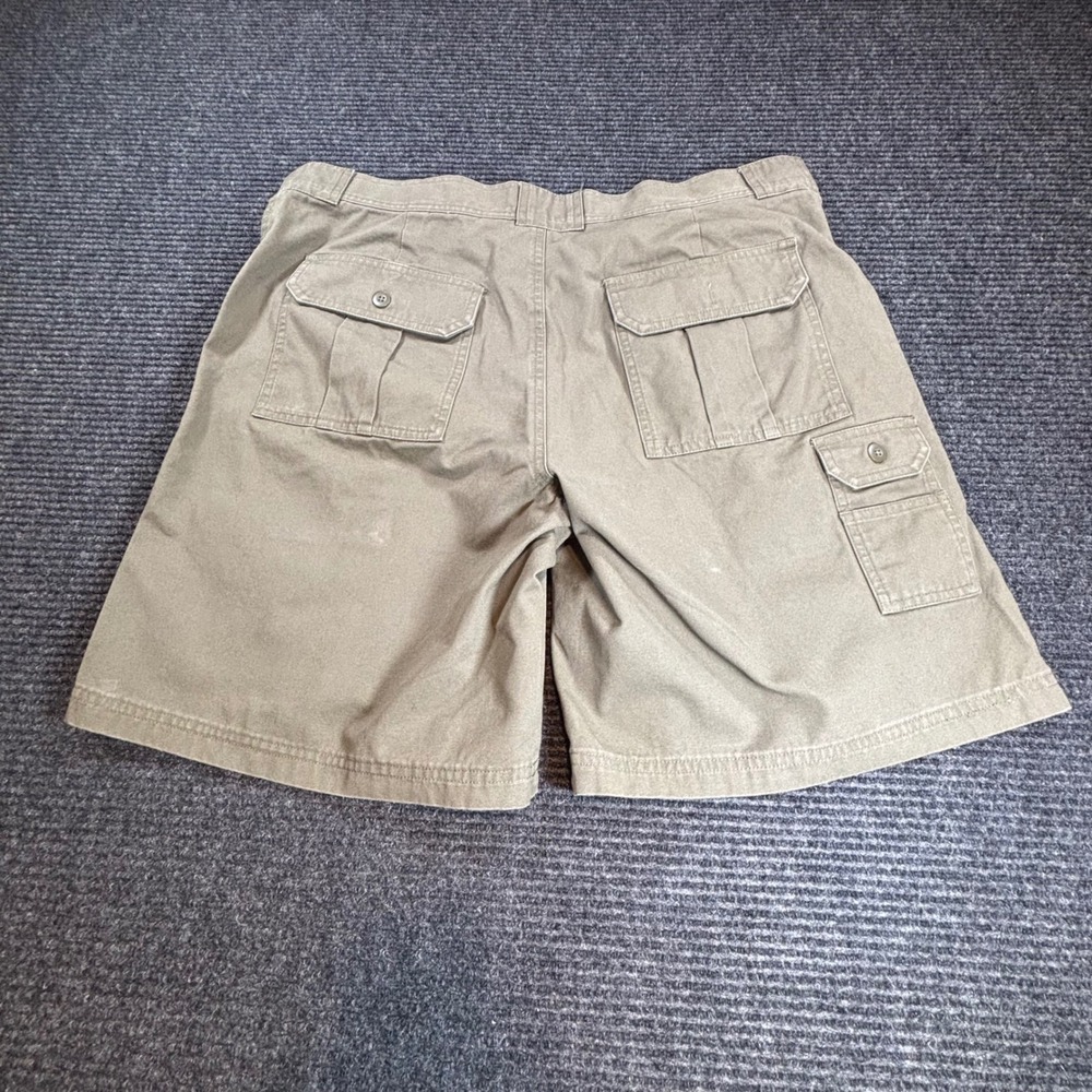 Cabelas Mens Olive Green Cotton Canvas Cargo Shorts Size 38 M25ST033 Outdoor - Picture 2 of 7
